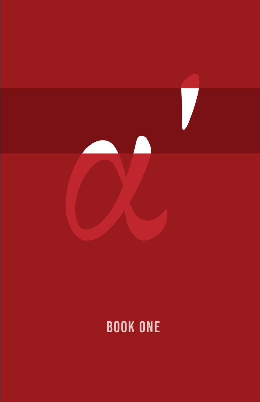 The crimson part-title page for Book One