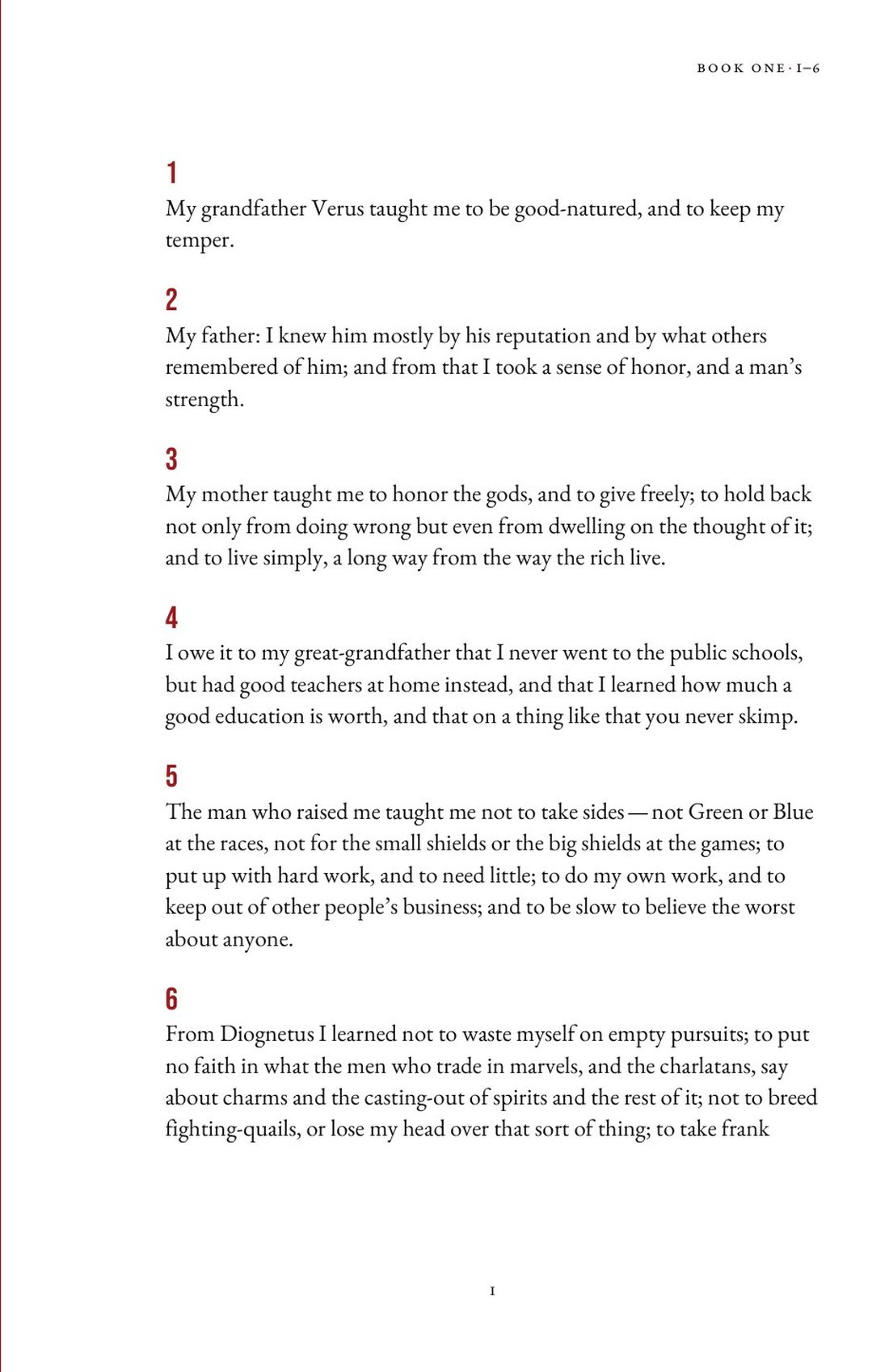 Book One, right page