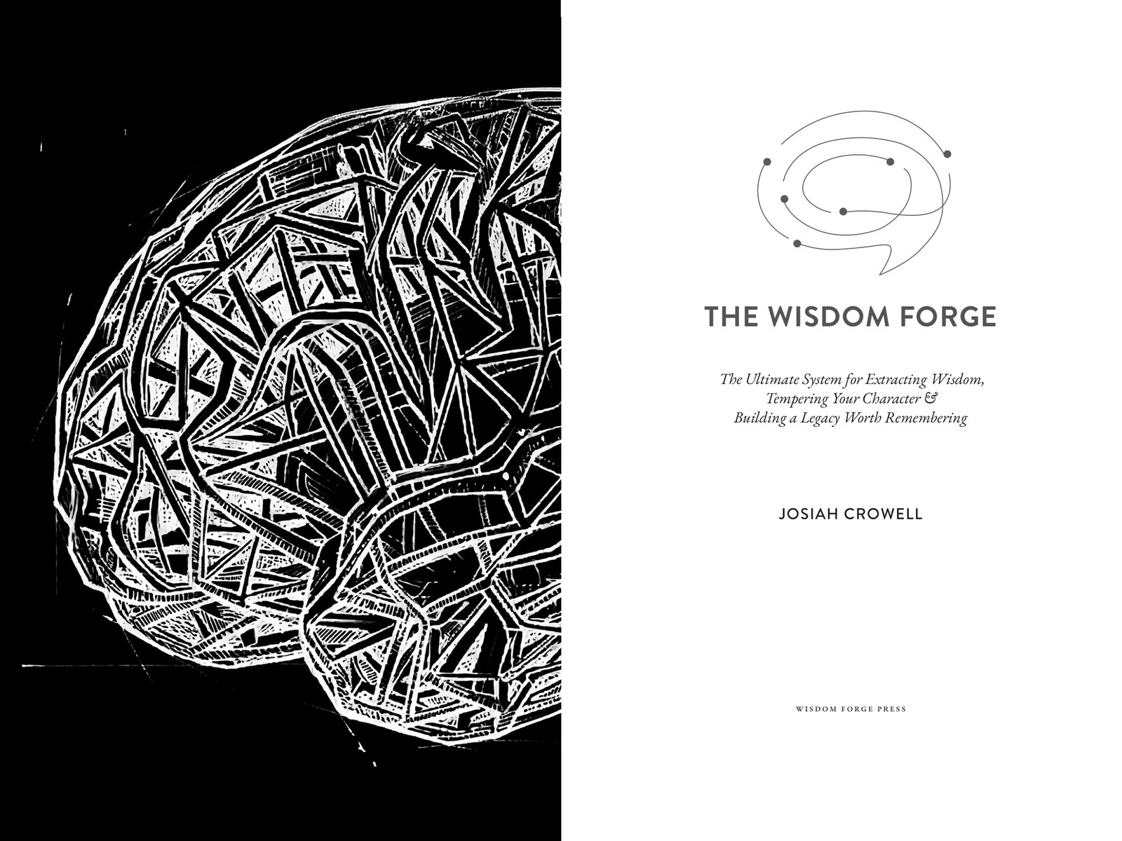 Frontispiece and title page of The Wisdom Forge