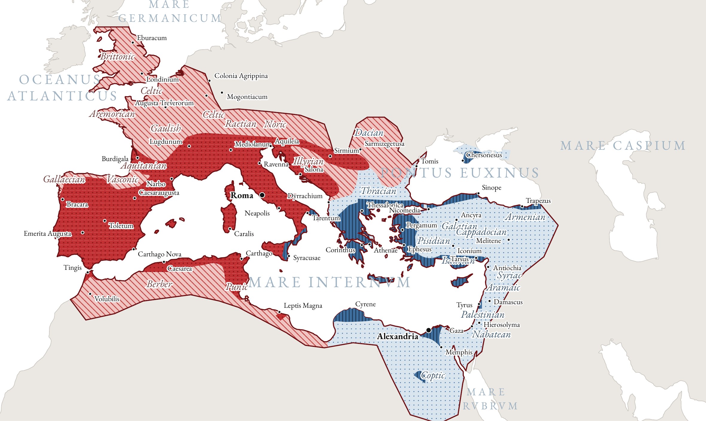 The book's map of the Roman Empire in 180