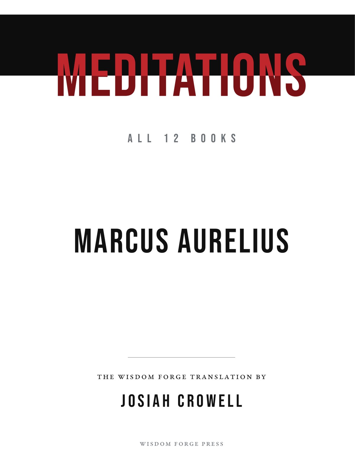 Title page of the hardcover